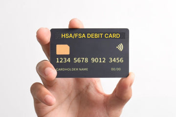 HAND holding the hsa/fsa debit card