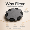 Eara Wax filter with text on a beige background.