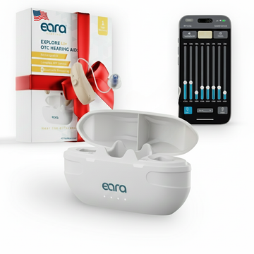 Left Explore Li+ Single Hearing Aid + Charger