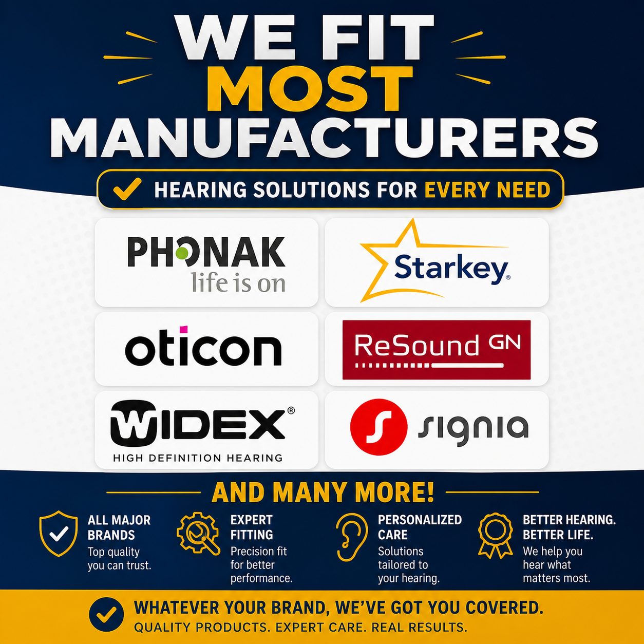 Eara hearing aid domes compatible with Phonak, Starkey, Oticon, ReSound, Widex, and Signia hearing aids